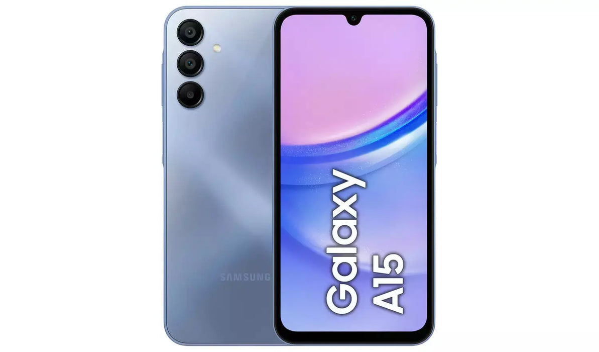 Samsung Galaxy A15 Blue & Black 6.5" 128GB 4G Unlocked & SIM Free Smartphone Galaxy A15